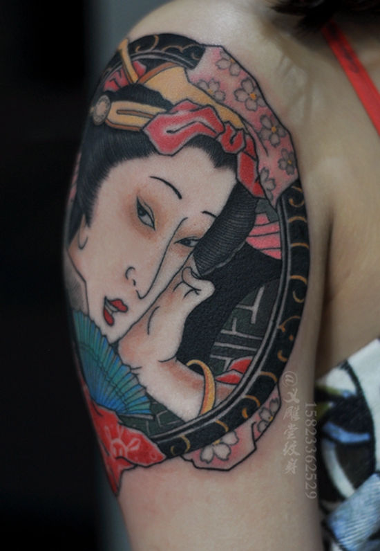 日式艺妓纹身